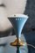 Italienische Mid-Century Tischlampe aus Metall & Glas von Gilardi & Barzaghi 1