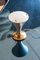 Italienische Mid-Century Tischlampe aus Metall & Glas von Gilardi & Barzaghi 5