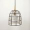Mid-Century German Ceiling Lamp in Iron and Clear Glass from Limburg, 1960s 2