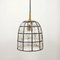 Mid-Century German Ceiling Lamp in Iron and Clear Glass from Limburg, 1960s, Image 2