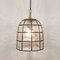 Mid-Century German Ceiling Lamp in Iron and Clear Glass from Limburg, 1960s 4