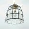 Lámpara de techo alemana Mid-Century de hierro y vidrio claro de Limburg, años 60, Imagen 3
