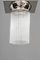 Lámparas de techo Art Déco de níquel con varillas de vidrio, años 20. Juego de 2, Imagen 2