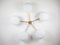Stella Daisy Unpolished Opaque Ceiling Lamp in Brass and Opaline Glass by Design for Macha, Image 1