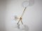 Polierte Stella Love Deckenlampe aus Messing & Opalglas von Design für Macha 2