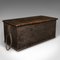 Large Antique Ships Chest, English, Ebonised Pine, Workmans Trunk, Victorian, 1850 2