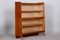 Mid-Century Oak Bookcase with Glass Doors, Polish, Czechia, 1950s, Image 4