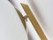 Stella Triennale Unpolierte blickdichte Deckenlampe aus Messing & Opalglas von Design für Macha 3