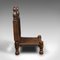 Burmesische geschnitzte Temple Chairs, 1850er, 2er Set 4