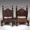 Burmesische geschnitzte Temple Chairs, 1850er, 2er Set 1