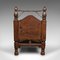 Burmesische geschnitzte Temple Chairs, 1850er, 2er Set 6
