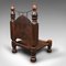 Burmesische geschnitzte Temple Chairs, 1850er, 2er Set 8