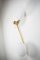 Unpolierte Stella Deckenlampe aus Messing & Opalglas von Design für Macha 2