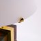 Lampe de Bureau Vintage avec Cadre en Laiton et Abat-jour en Verre Opalin, 1990s 9