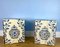 19th Century French Bedside Tables in Off-White Blue Fabric, Set of 2 2