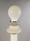Lámpara de pie italiana era espacial de opalino blanco de Carlo Nason, años 70, Imagen 5