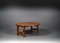Tavolino da caffè pieghevole in pino, anni '50, Immagine 9