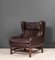 Danish Leather Wing-Back Armchair 3