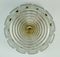 Hollywood Regency Style Ceiling Lamp in Glass and Brass, 1960s, Image 2