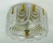 Hollywood Regency Style Ceiling Lamp in Glass and Brass, 1960s, Image 1