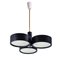 Small Black Ceiling Lamp by Bruno Gatta for Stilnovo, 1950s 1