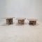 Tavolini da caffè in marmo, Italia, anni '70, set di 3, Immagine 6