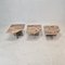 Italian Marble Coffee Tables, 1970s, Set of 3 8