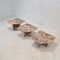 Italian Marble Coffee Tables, 1970s, Set of 3 3