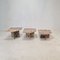 Tavolini da caffè in marmo, Italia, anni '70, set di 3, Immagine 1