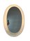 Espejo ovalado de acrílico alumado de Hillebrand, años 70, Imagen 4