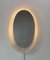 Oval Acrylic Alluminated Mirror from Hillebrand, 1970s 14