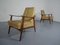 Vintage Danish Teak & Leather Lounge Chair 1