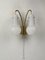 Brass and Opaline Wall Sconces, Austria, 1950s, Set of 2, Image 19