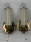 Art Deco Tubular Brass Wall Sconces, 1930s, Set of 2 3