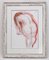 Hubertus Giebe, Kneeling Nude, Watercolor, Framed 2