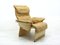 Mid-Century Leather Armchair, 1980s 1