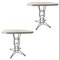 Tables Brutalistes Mid-Century en Fer par Manolo Olarte, Espagne, 1960s, Set de 2 1