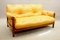 Mid-Century 2-Seat Lounge Sofa in Brazilian Leather & Jatoba Wood, 1970s 2