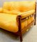 Mid-Century 2-Seat Lounge Sofa in Brazilian Leather & Jatoba Wood, 1970s 30