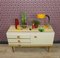 Kleines cremefarbenes Vintage Sideboard, 1970er 8