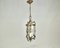 Ceiling Lantern in Glass and Gilt Brass, France 1