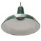 Lampe à Suspension Industrielle Vintage en Émail Vert par Silvaking, États-Unis 4