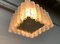 Mid-Century Glass Square Ceiling Lamp from Doria Leuchten, 1960s, Image 3