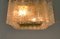 Lámpara de techo Mid-Century cuadrada de vidrio de Doria Leuchten, años 60, Imagen 7