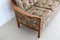 Vintage Couch with Flowers Upholstery, Sweden, 1960s, Image 3