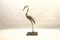 Hollywood Regency Kranich Skulptur aus Messing, 1960er 14