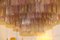 Runder Tronchi Kronleuchter aus Muranoglas in Rosa, Weiß & Bernsteinfarben im Stil von Venini, 2000er 4