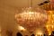 Round Pink, White and Amber Murano Glass Tronchi Chandelier in the Style of Venini, 2000s, Image 20