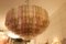 Round Pink, White and Amber Murano Glass Tronchi Chandelier in the Style of Venini, 2000s 1