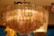 Round Pink, White and Amber Murano Glass Tronchi Chandelier in the Style of Venini, 2000s 12